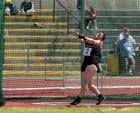 Shaunagh Brown (Blackheath and Bromley) winner of the hammer at the UK Women's National League, Premier, Meadowbank, Edinburgh.